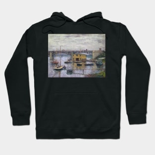 Bridge at Argenteuil on a Gray Day by Claude Monet Hoodie